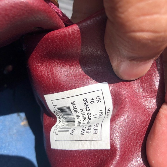 Kayswiss Classic 03343-648M Men’s Red Leather sneakers Size 11 - Picture 9 of 10